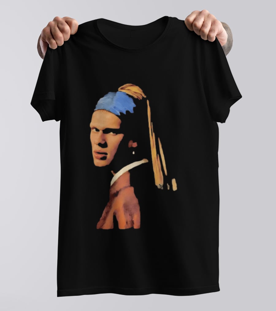 Norway Erling Haaland Girl With A Pearl Earring Meme T-Shirt