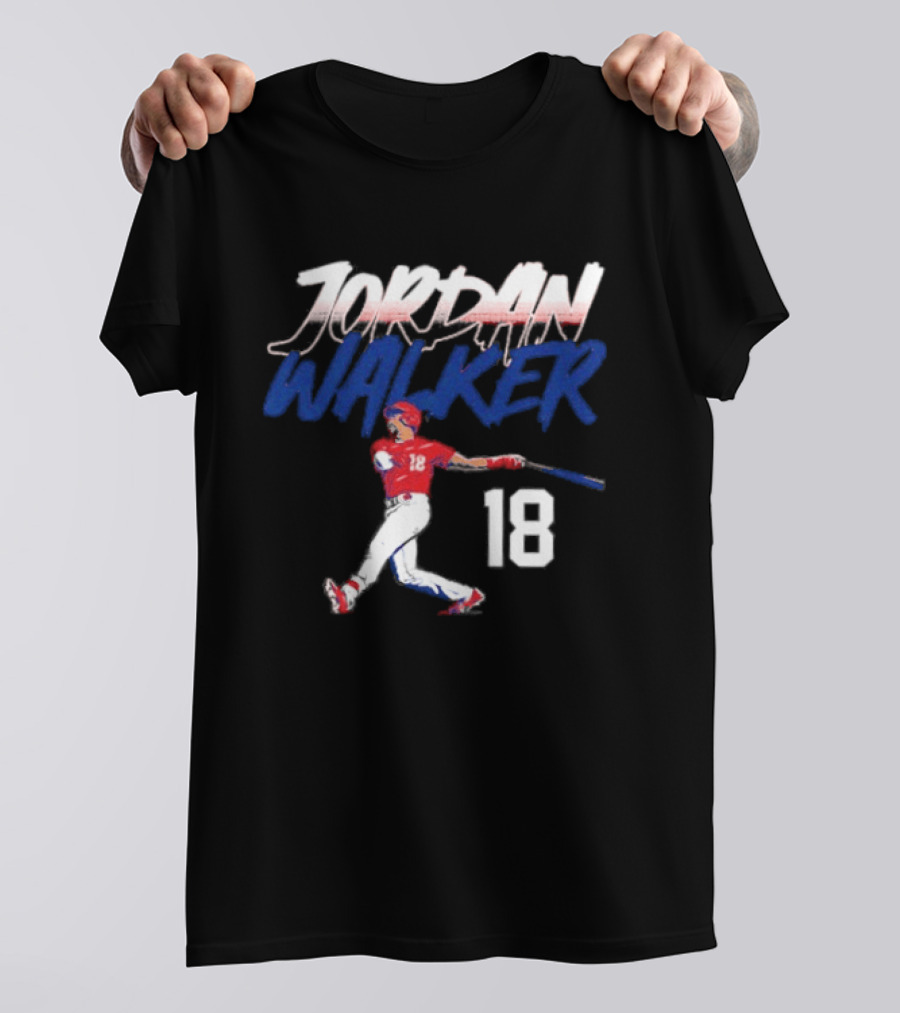 Jordan Walker 18 St Louis Cardinals Swinging Slugger T-Shirt