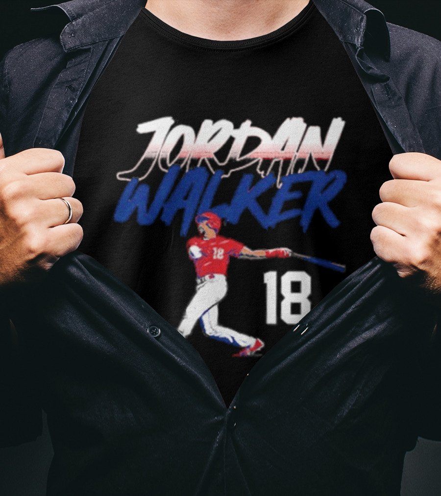 Jordan Walker 18 St Louis Cardinals Swinging Slugger T-Shirt