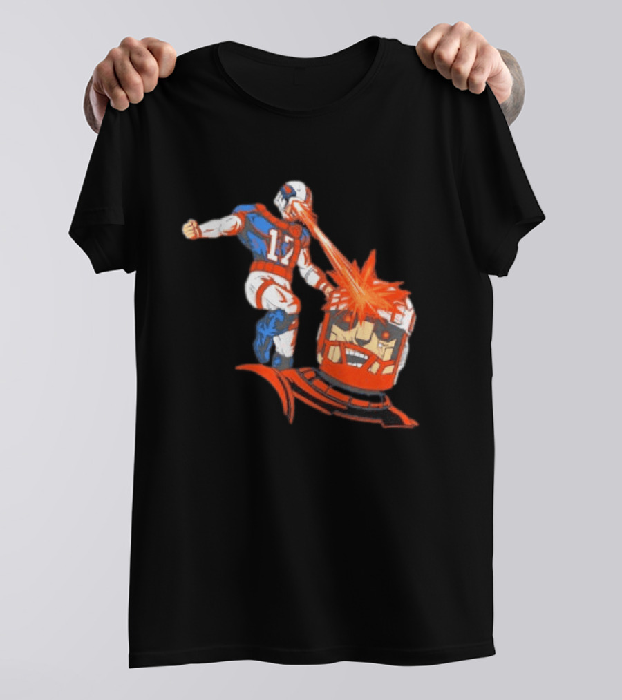 Buffalo Bills Josh Allen Laser Eye Superhero 17 Football Power T-Shirt