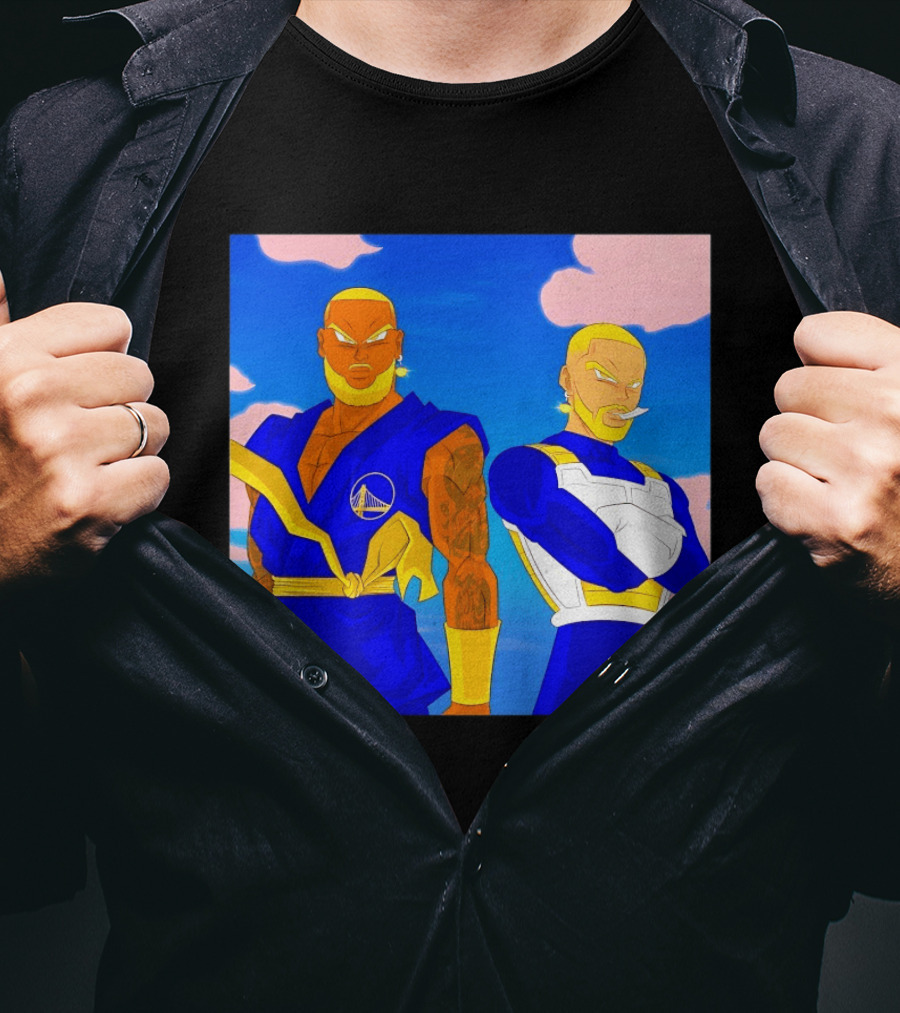 LeBron James Stephen Curry Golden State Warriors Anime Dragon Ball T-Shirt