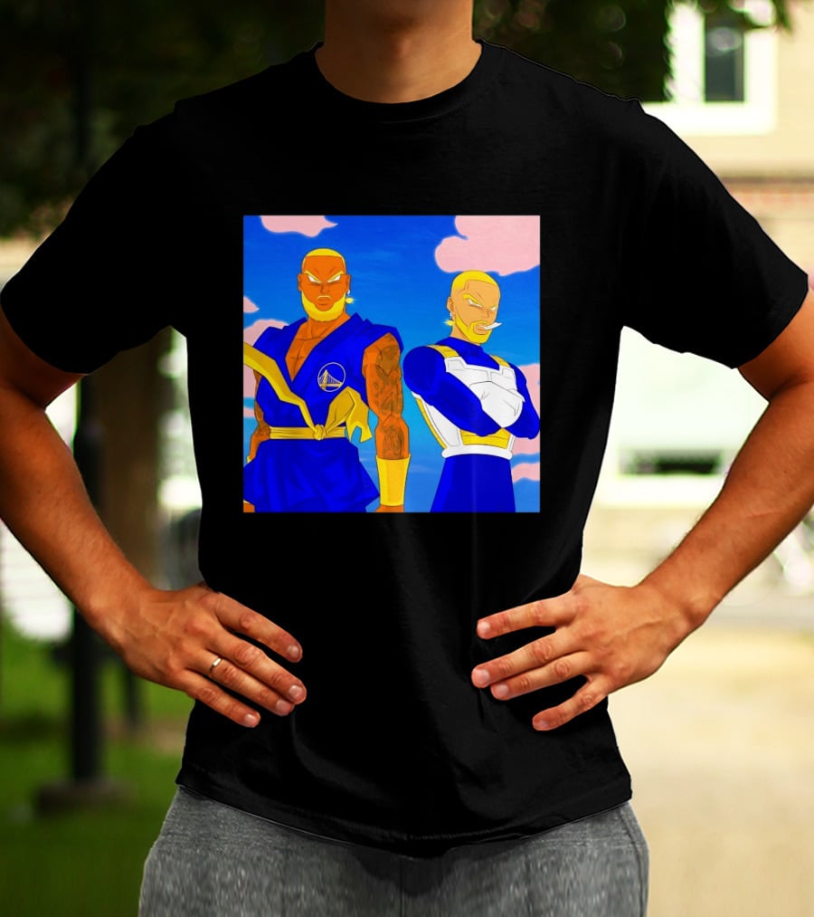 LeBron James Stephen Curry Golden State Warriors Anime Dragon Ball T-Shirt