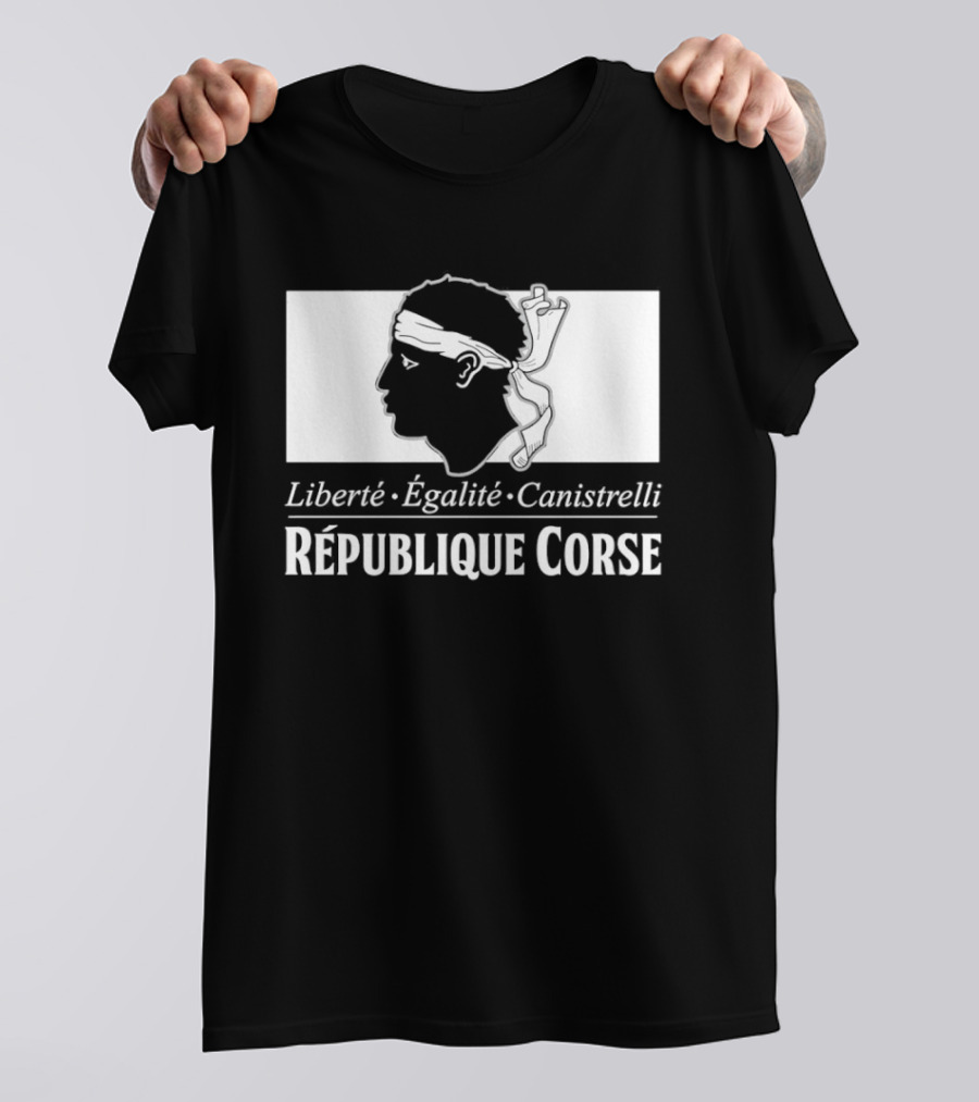 République Corse Liberté Égalité Canistrelli Banner T-Shirt