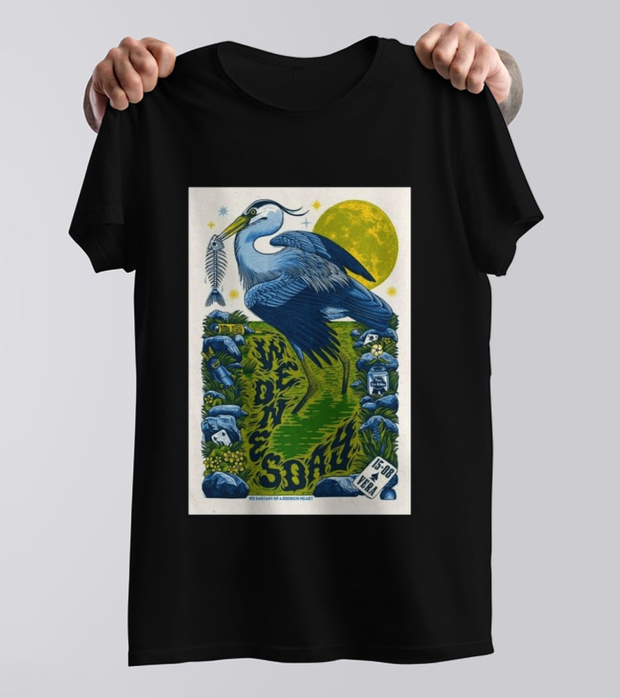 Wednesday 15 Aug 2026 Vera Groningen NL Heron Fantasy Of A Broken Heart T-Shirt