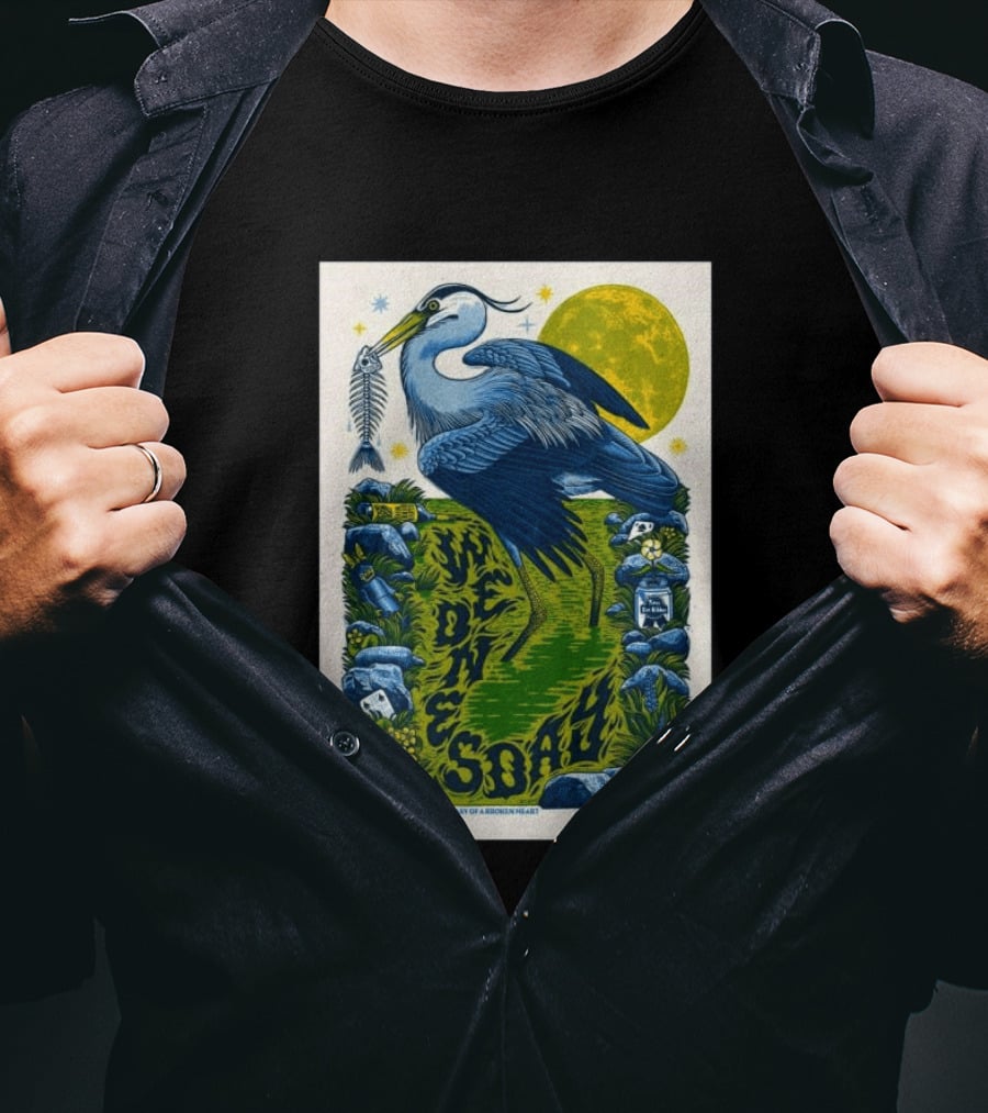 Wednesday 15 Aug 2026 Vera Groningen NL Heron Fantasy Of A Broken Heart T-Shirt