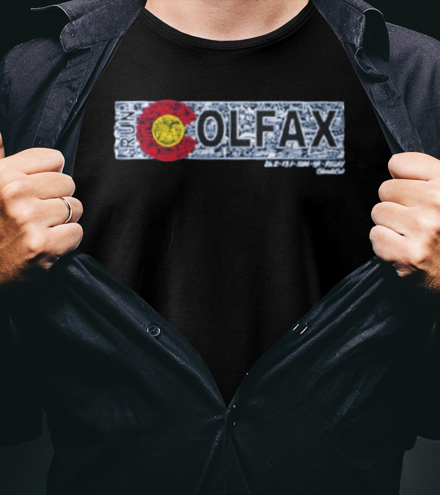 Run Colfax Colorado 26.2 13.1 10M 5K Relay T-Shirt