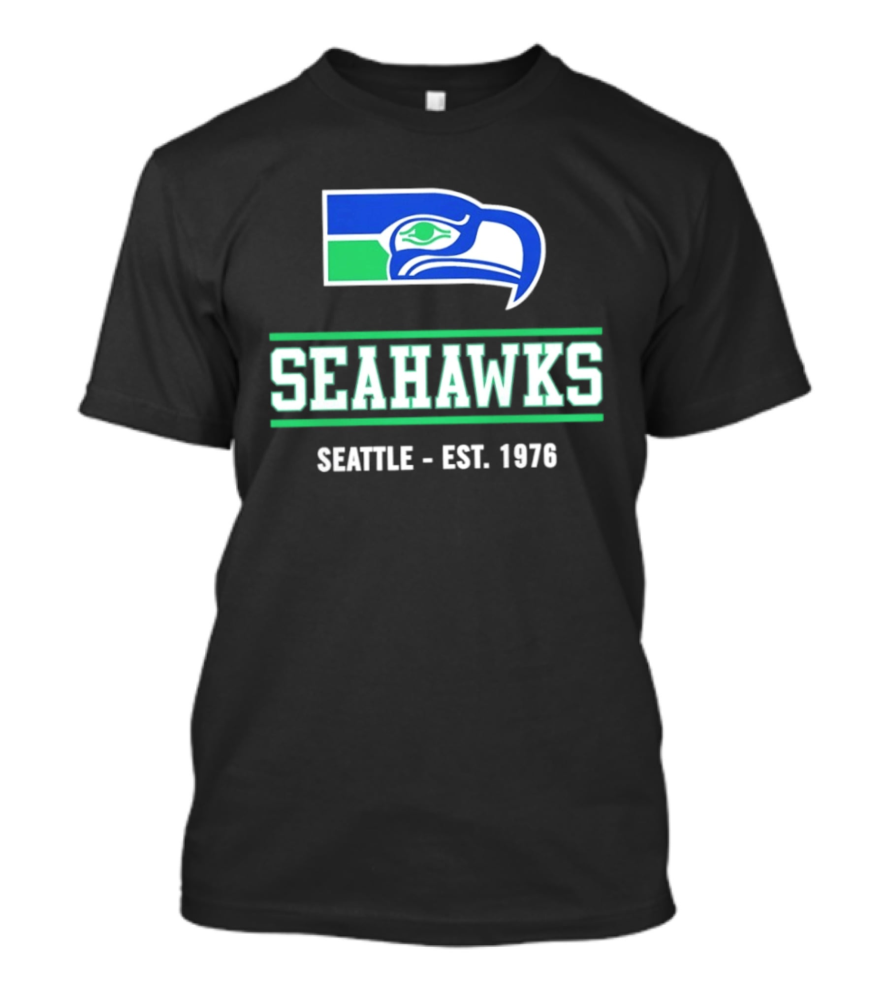 Seattle Seahawks Est 1976 Retro Team Logo Classic NFL Fan T-Shirt