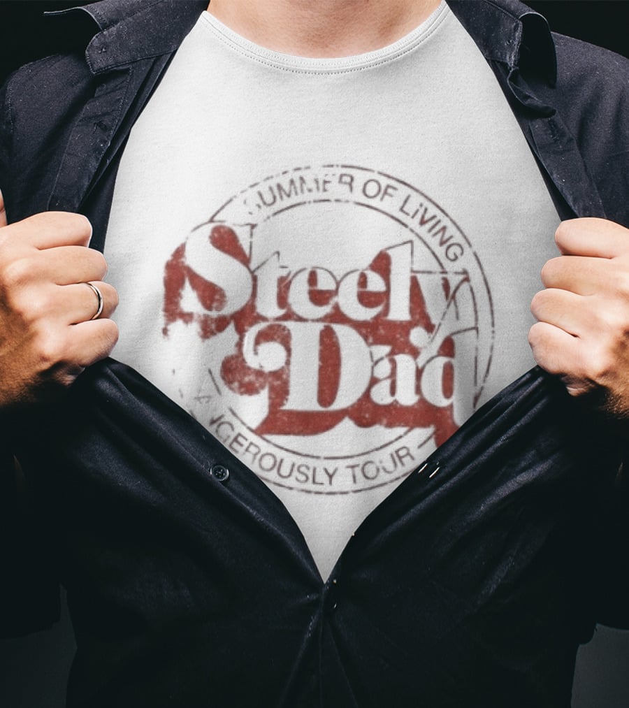 Steely Dad Summer Of Living Dangerously Tour T-Shirt