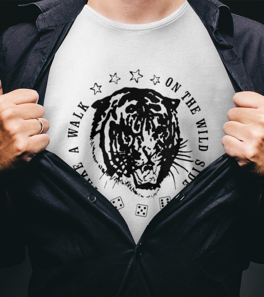 Take A Walk On The Wild Side Tiger Stars Dice T-Shirt