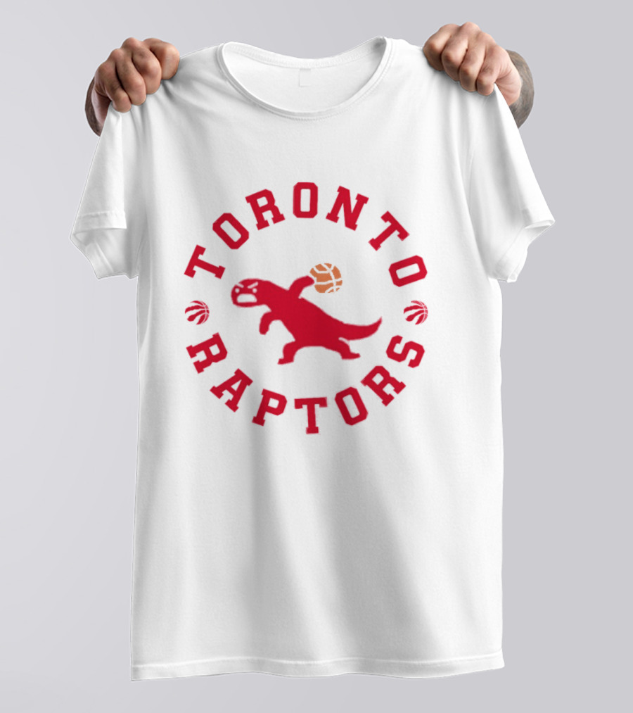 Toronto Raptors Basketball NBA Dinosaur Red T-Shirt