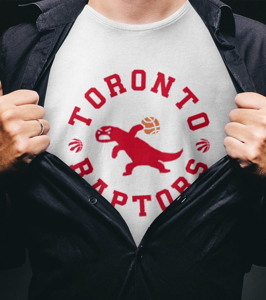 Toronto Raptors Basketball NBA Dinosaur Red T-Shirt