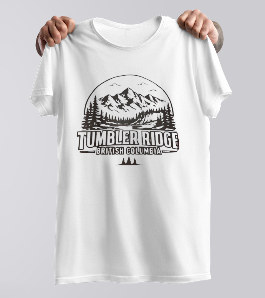 Tumbler Ridge British Columbia Mountain Landscape Scenic Adventure T-Shirt