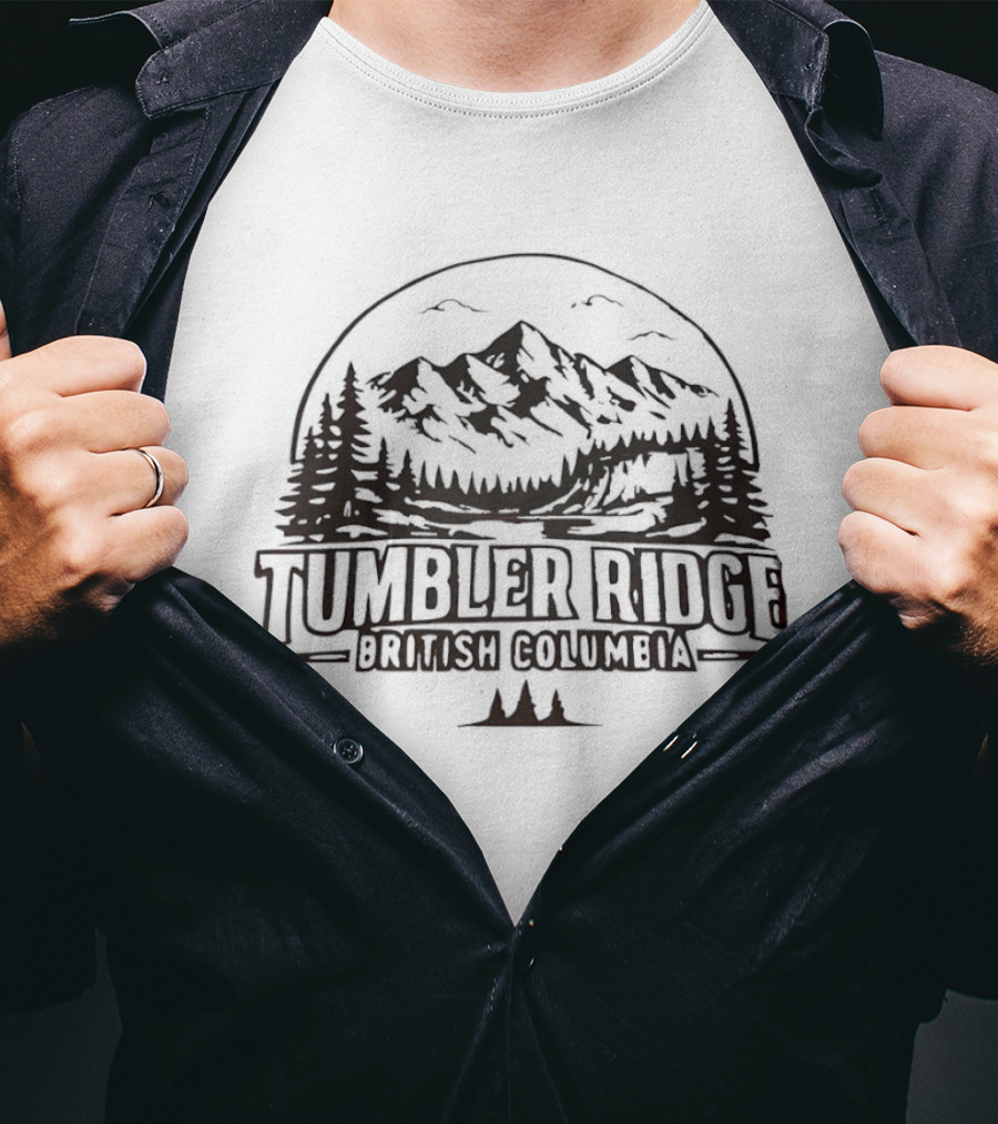 Tumbler Ridge British Columbia Mountain Landscape Scenic Adventure T-Shirt