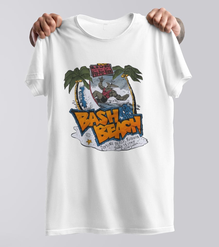 WCW Live Pay Per View Bash At The Beach Daytona Beach Florida July 13 1997 Ocean Center T-Shirt