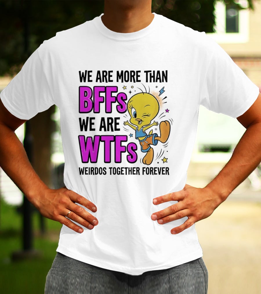 We Are More Than BFFs We Are WTFs Weirdos Together Forever Tweety Bird T-Shirt