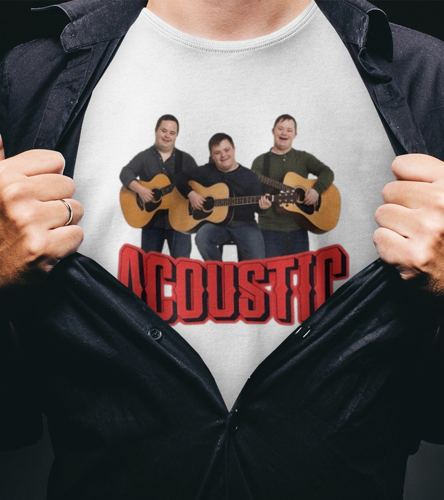 Acoustic Guitar Players Trio Musicians Band T-Shirt
