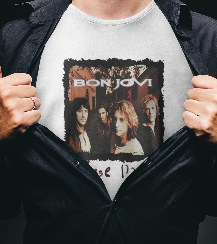 Bon Jovi These Days 1995 Tour Album Cover Band Members T-Shirt