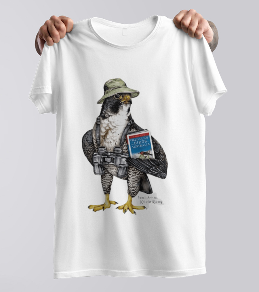 Brenda The Bird Er Field Guide To The Birds Of Australia Pencil Art By Kayla Reay T-Shirt