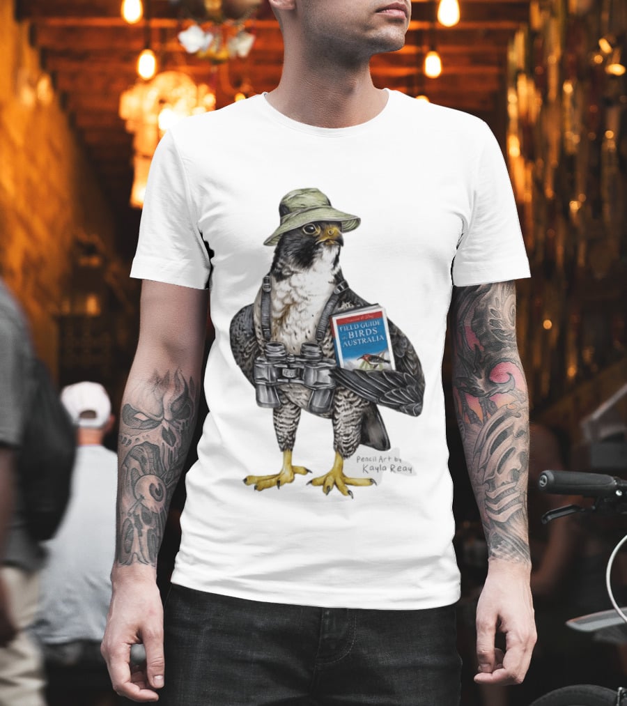 Brenda The Bird Er Field Guide To The Birds Of Australia Pencil Art By Kayla Reay T-Shirt