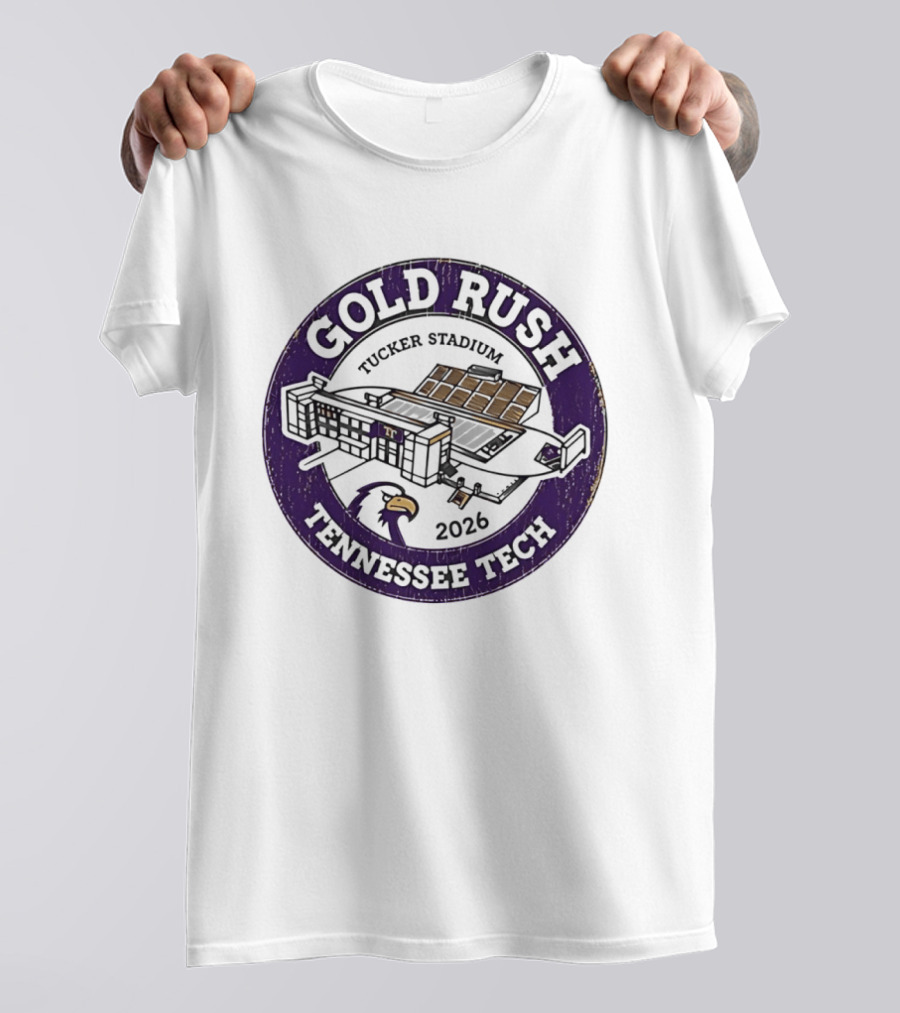 Tennessee Tech Gold Rush Tucker Stadium 2026 T-Shirt
