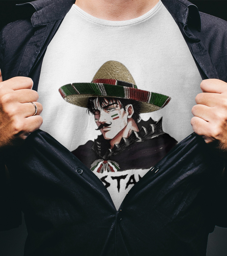Gustavo Mexican Sombrero Anime T-Shirt