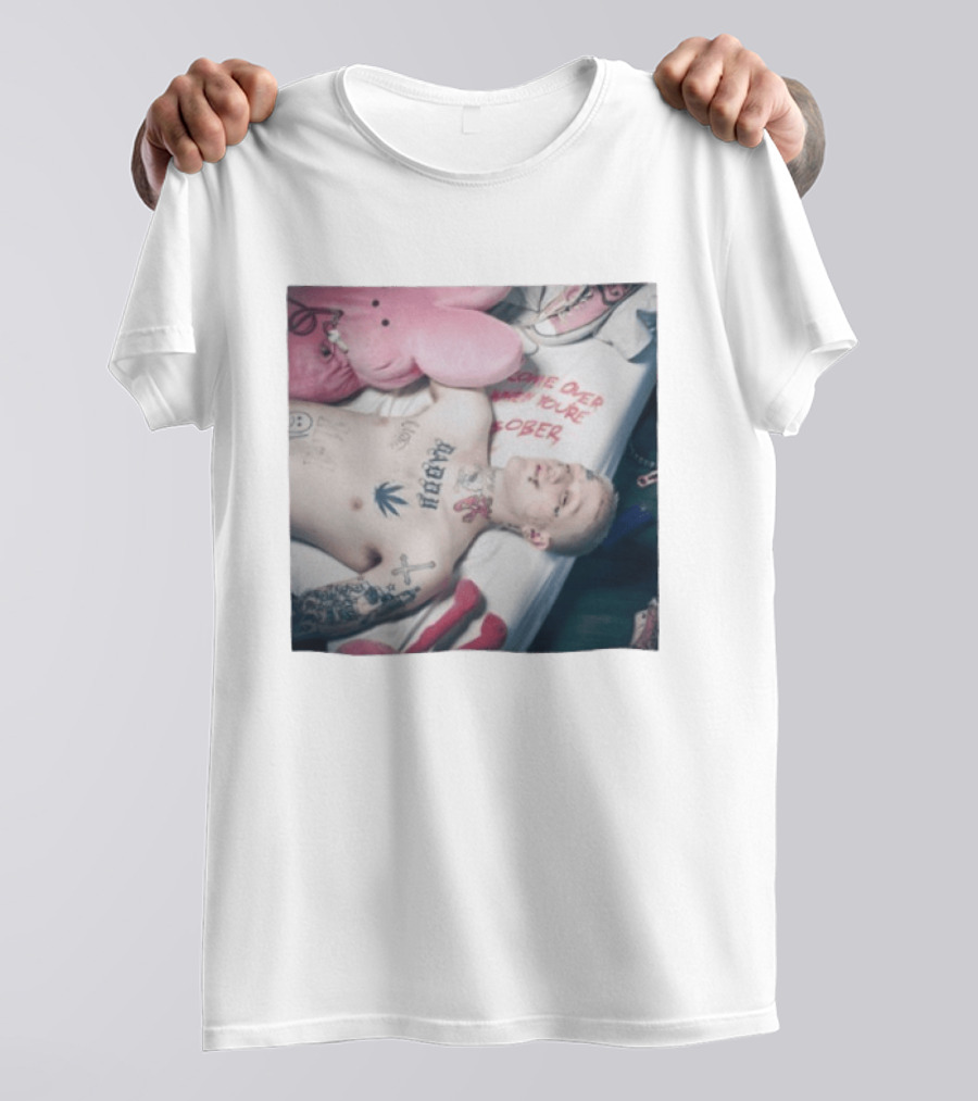 Lil Peep Come Over When You're Sober Emo Rap Album Cover T-Shirt
