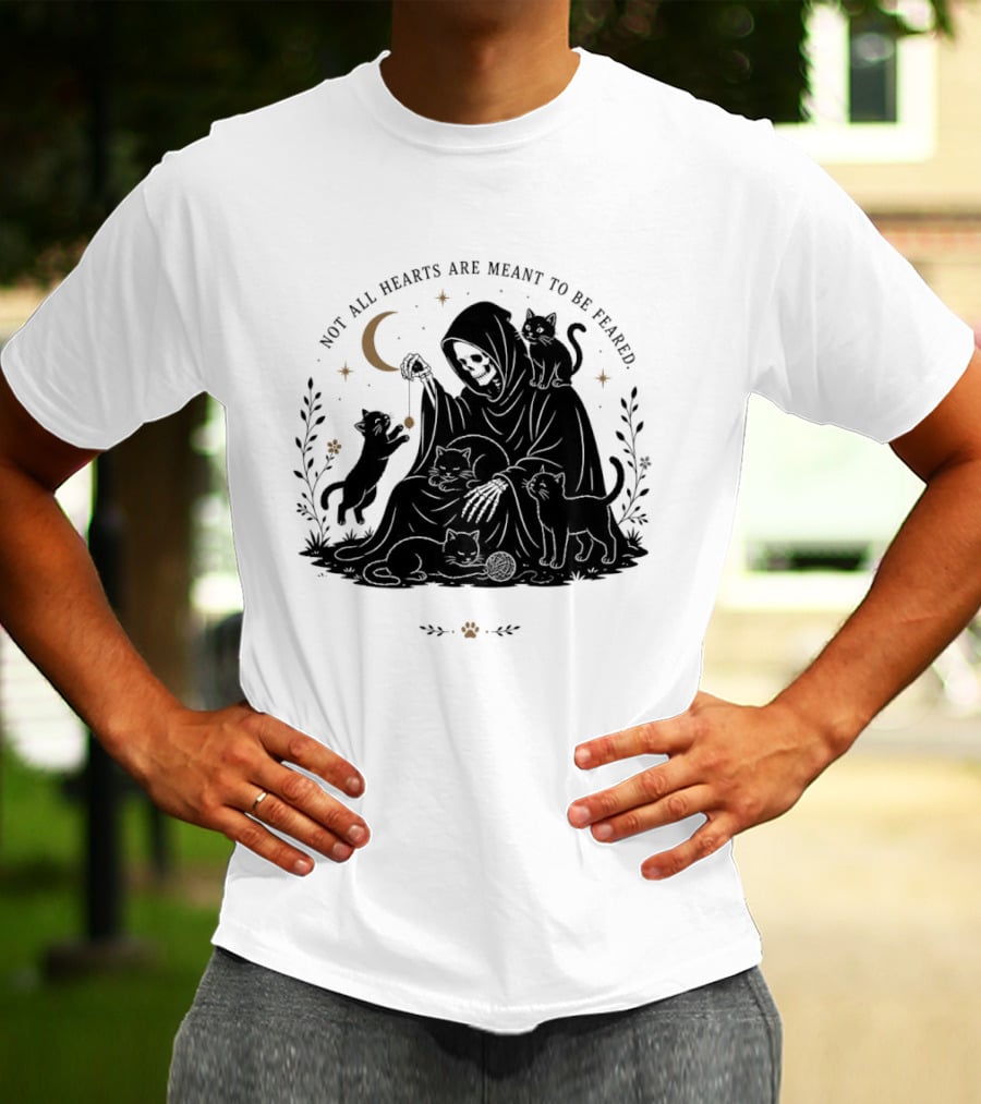 Reaper And Cats Not All Hearts Are Meant To Be Feared Yujin Clothing T-Shirt