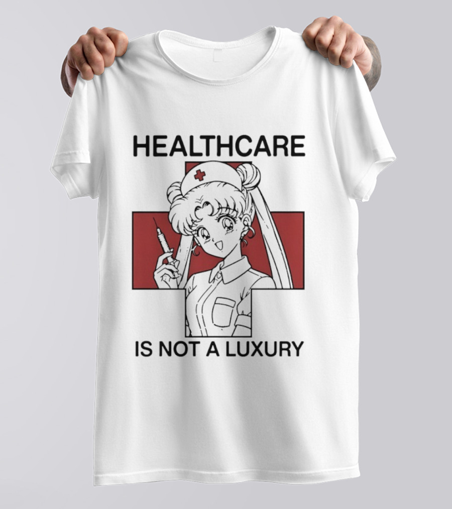 Sailor Moon Healthcare Is Not A Luxury Red Cross Nurse T-Shirt