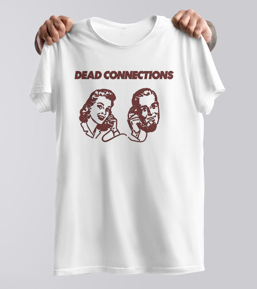 Dead Connections Vintage Phone Couple T-Shirt