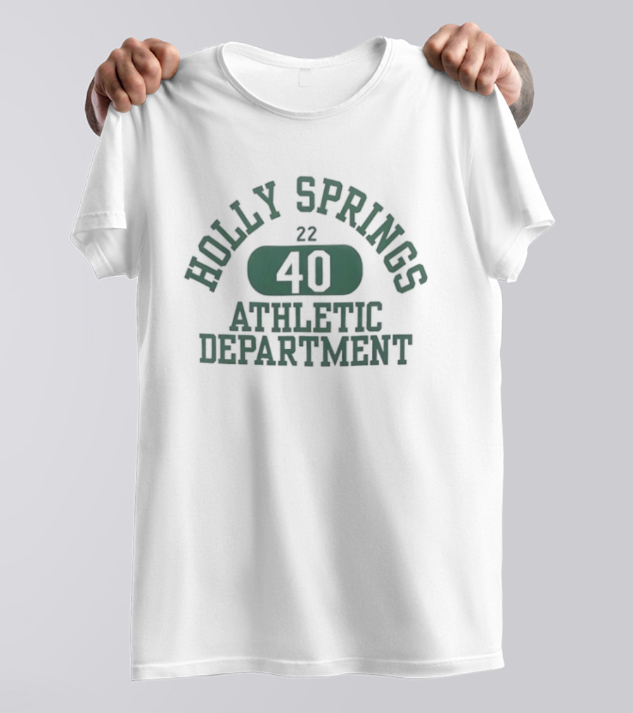 Holly Springs 40 Athletic Department Varsity 22 T-Shirt