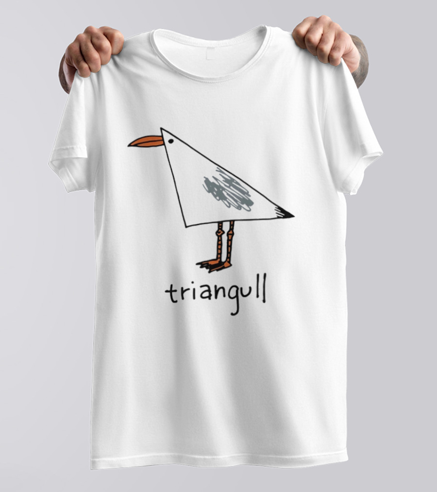 Triangull Triangle Seagull Bird Pun T-Shirt