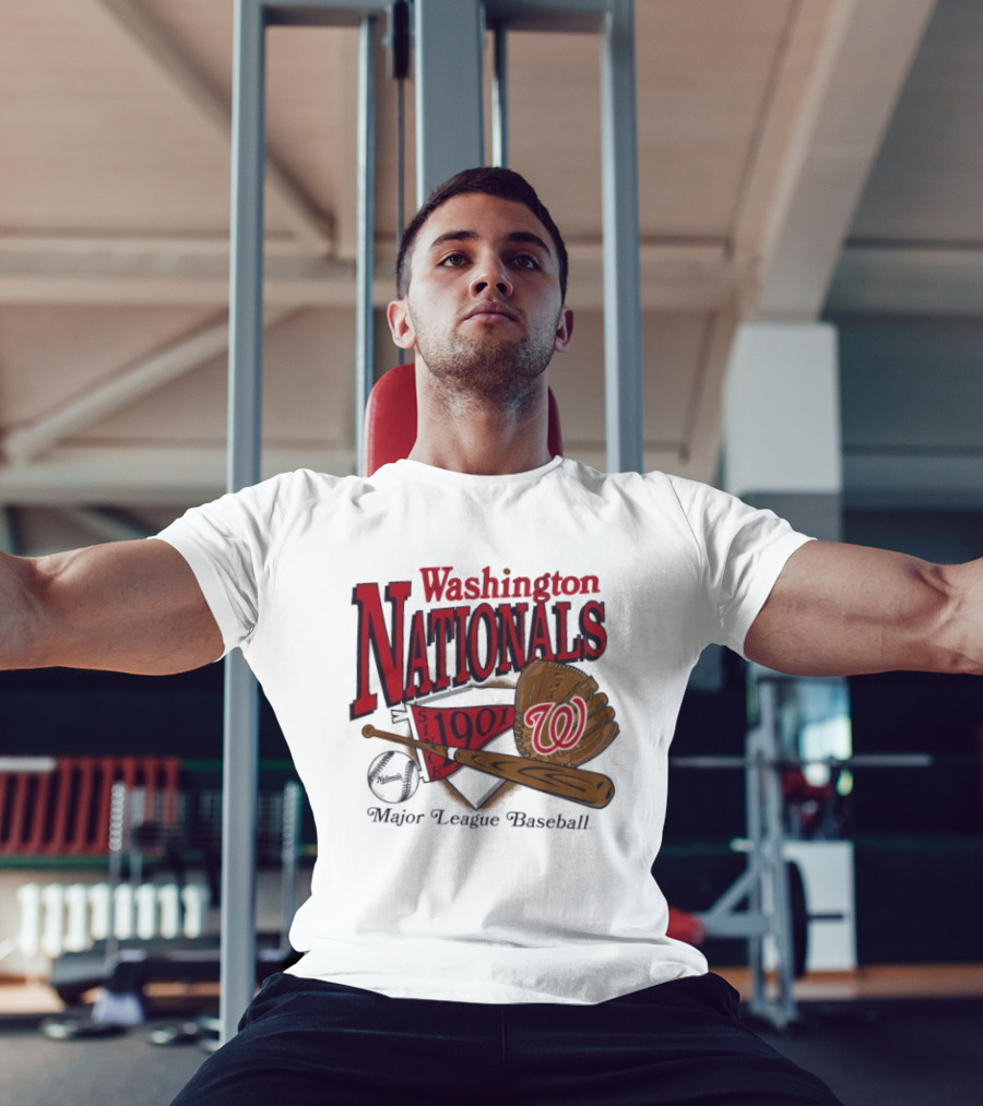 Washington Nationals Est 1901 Baseball Bat Glove Major League T-Shirt