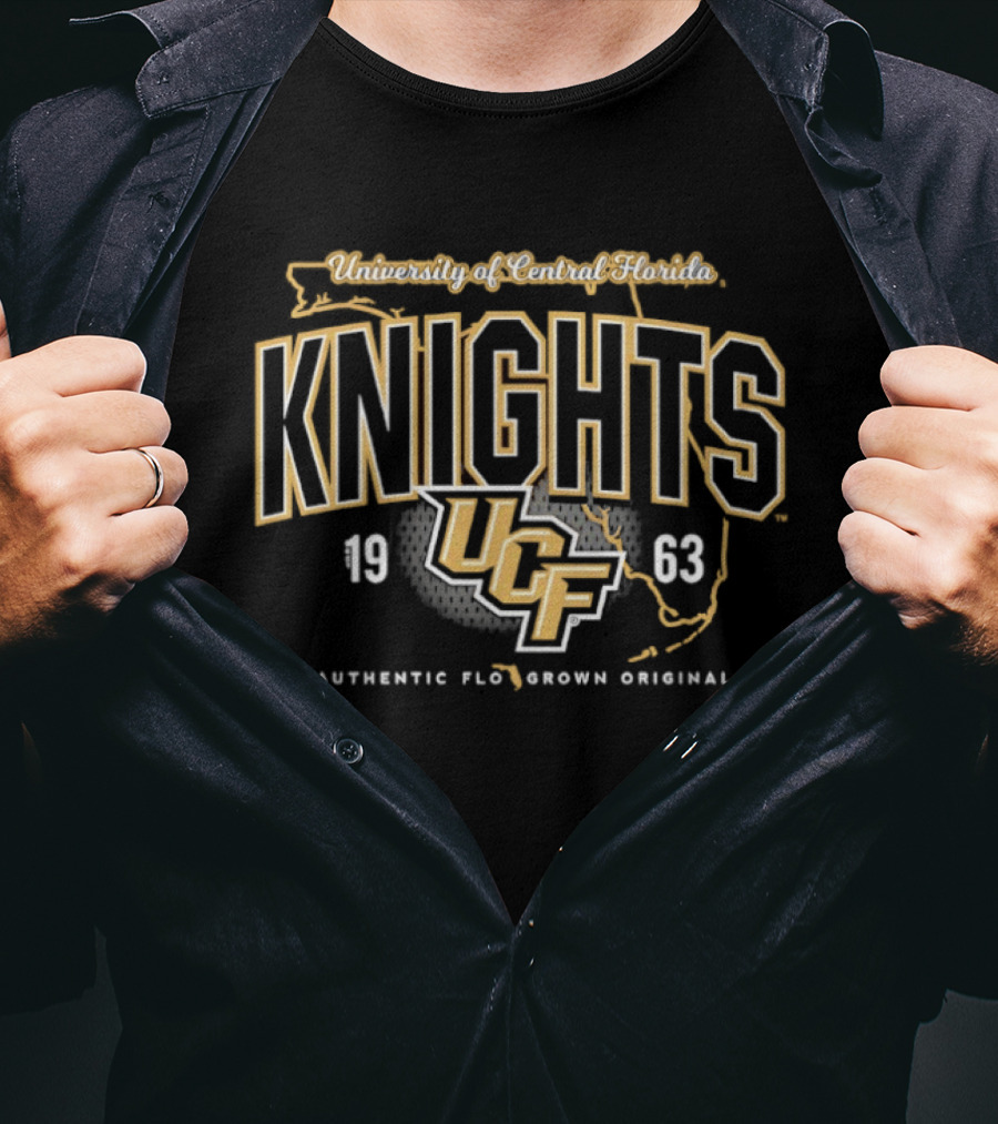 UCF Knights University Of Central Florida 1963 Authentic Flo Brown Original T-Shirt