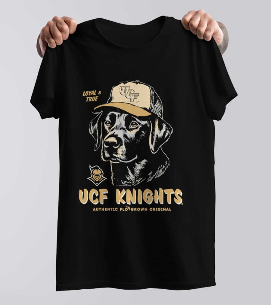 UCF Knights Loyal And True Black Lab Dog Authentic Florgrown Original T-Shirt