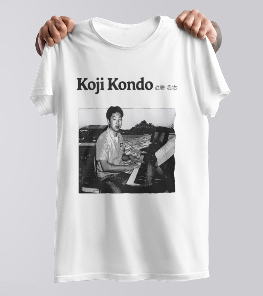 Koji Kondo I Can Hear Music Piano Masters T-Shirt