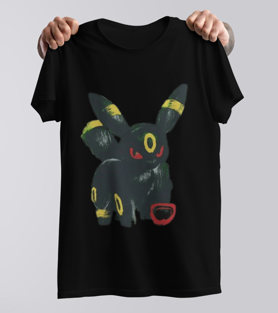 Umbreon Pokemon Distressed T-Shirt