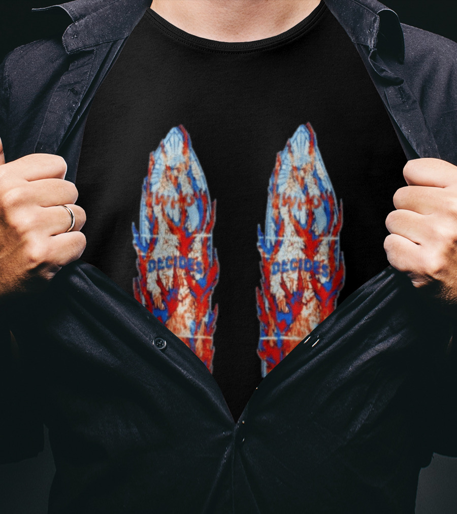 Who Decides War Stained Glass Angels In Flames Streetwear T-Shirt