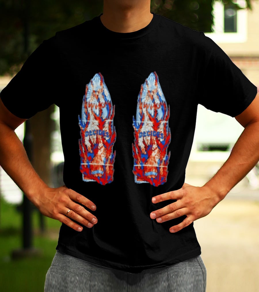 Who Decides War Stained Glass Angels In Flames Streetwear T-Shirt