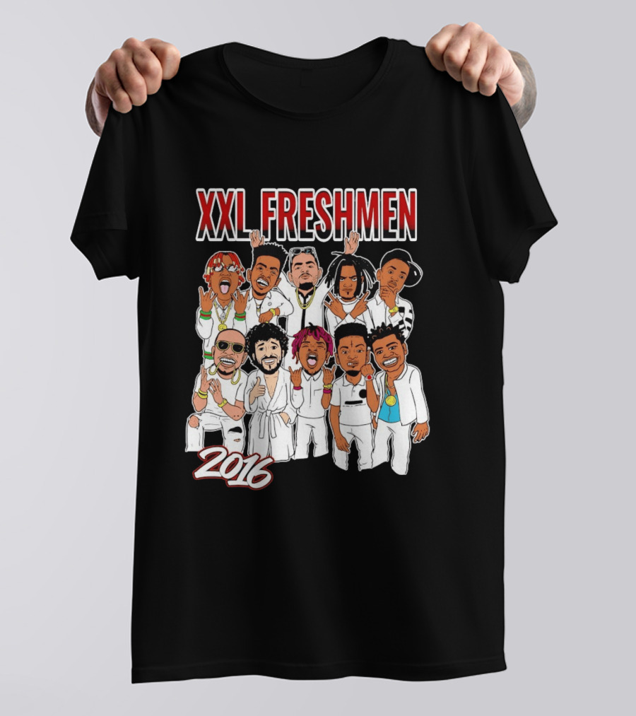 XXL Freshmen 2016 Rappers Cartoon Characters T-Shirt