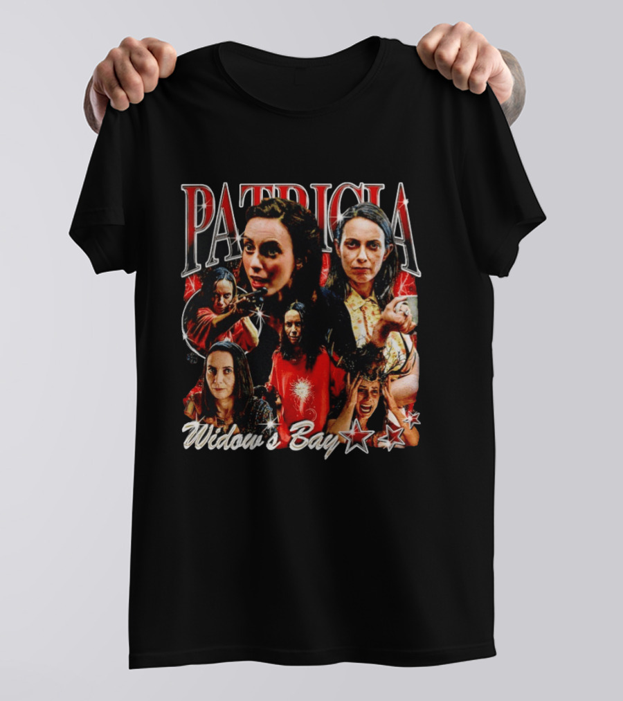 Patricia Widow's Bay Horror Icons Collage T-Shirt