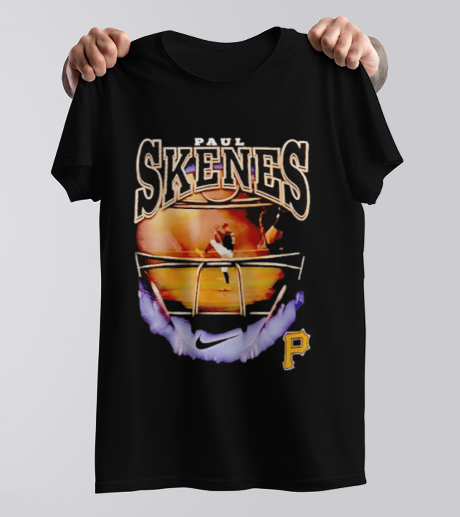 Paul Skenes Pittsburgh Pirates Nike P Logo Baseball Stadium T-Shirt