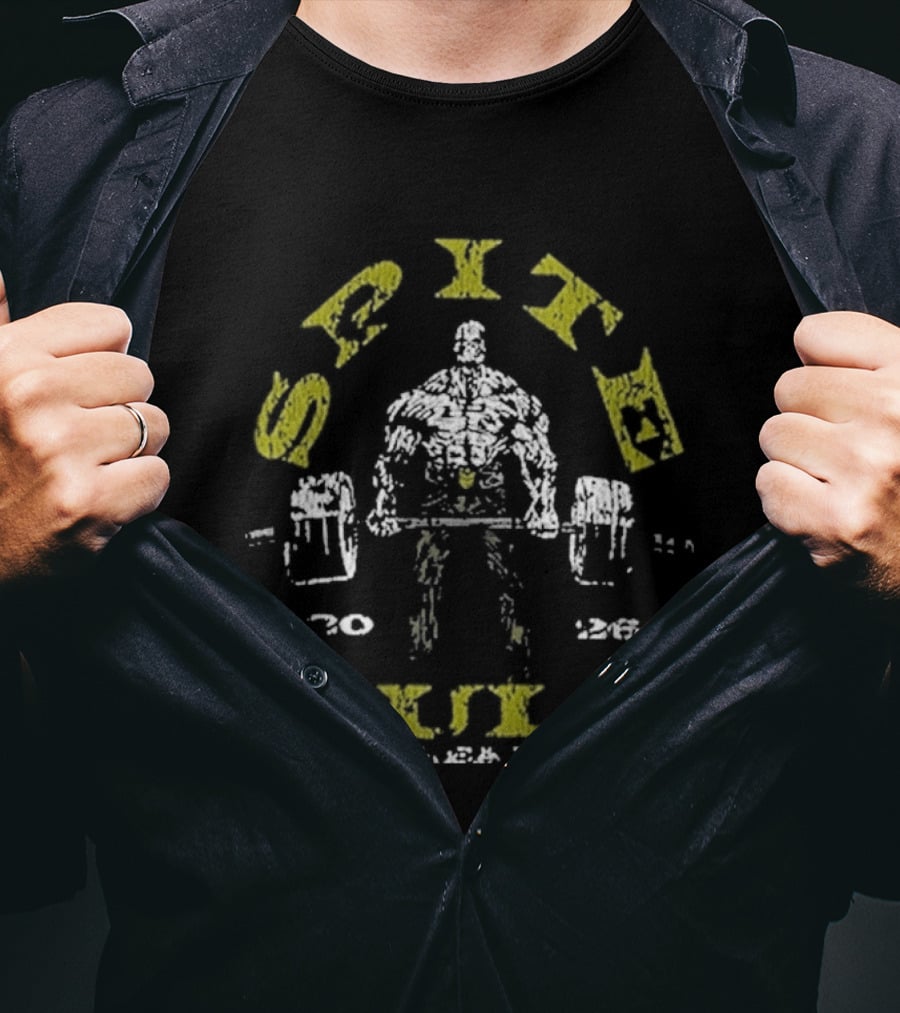 Spite Cult Gold's Gym Bay Area Metal Heavy Lifting T-Shirt