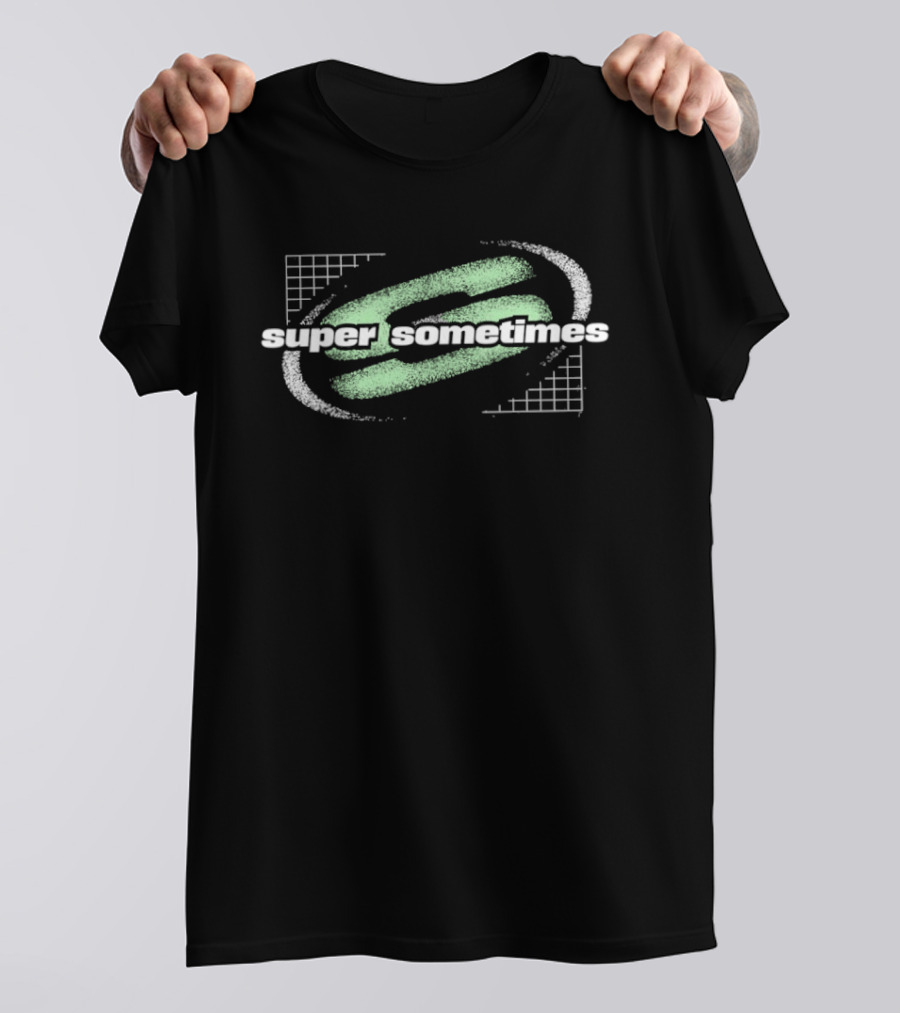 Super Sometimes Minimalist SS Grid Oval T-Shirt