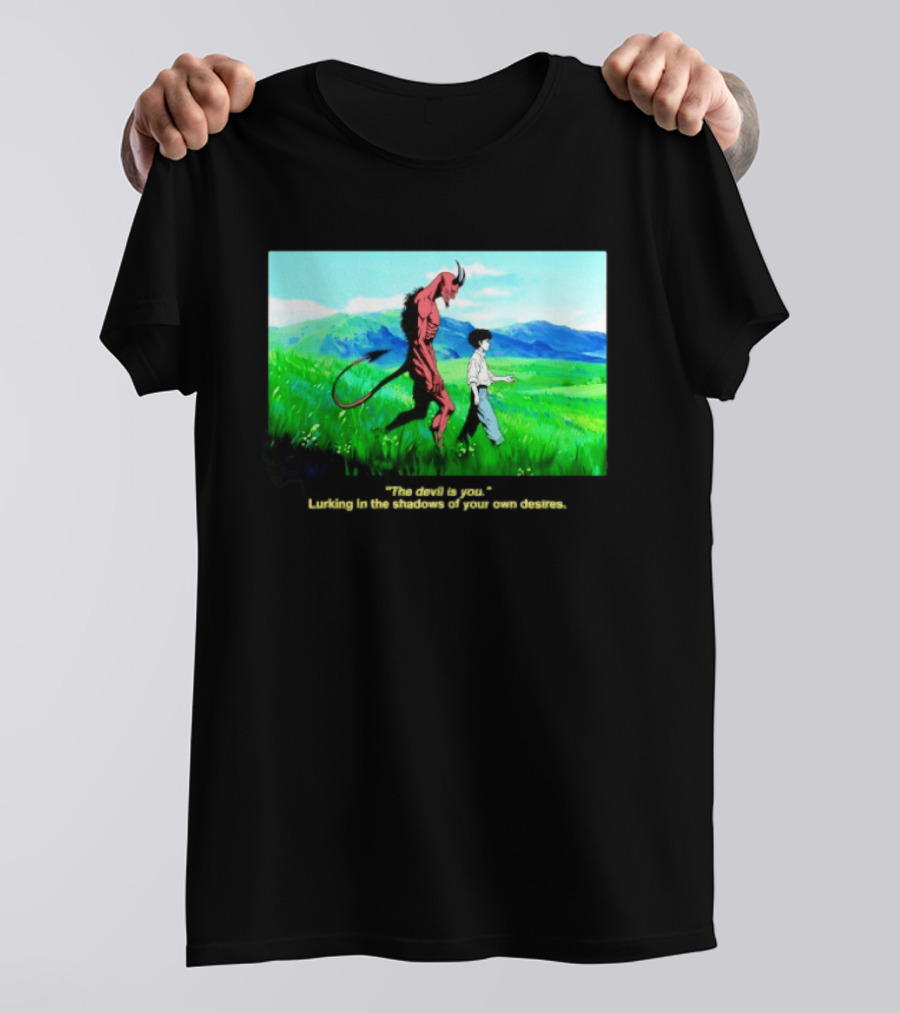The Devil Is You Lurking In The Shadows Of Your Own Desires Anime Character Scene T-Shirt