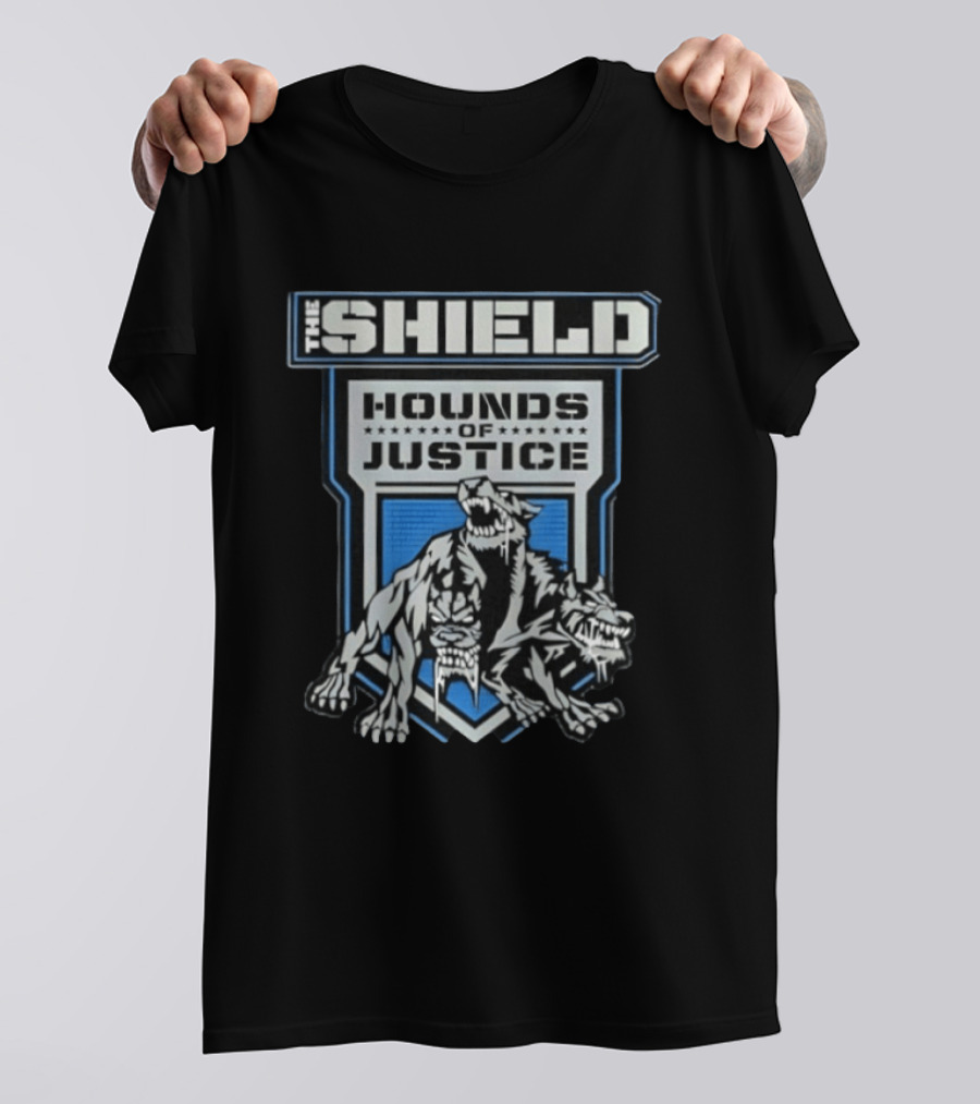 The Shield Hounds Of Justice WWE Wrestling Wolf Pack T-Shirt