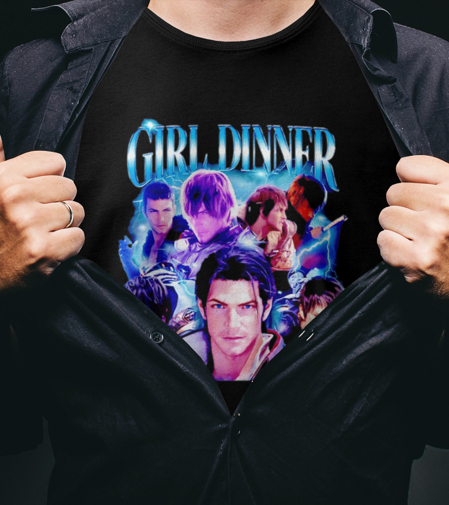 Girl Dinner Final Fantasy Characters Square Enix T-Shirt