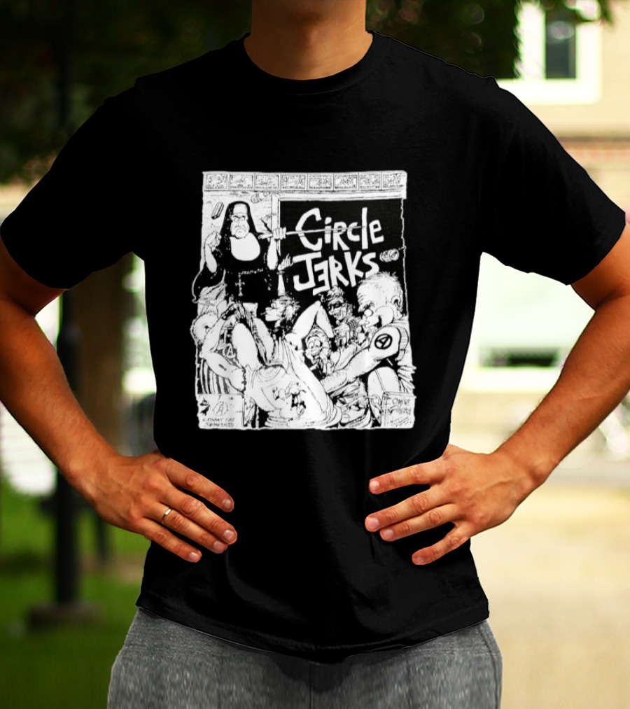 Circle Jerks Nun Punk Rock Band Chaos T-Shirt