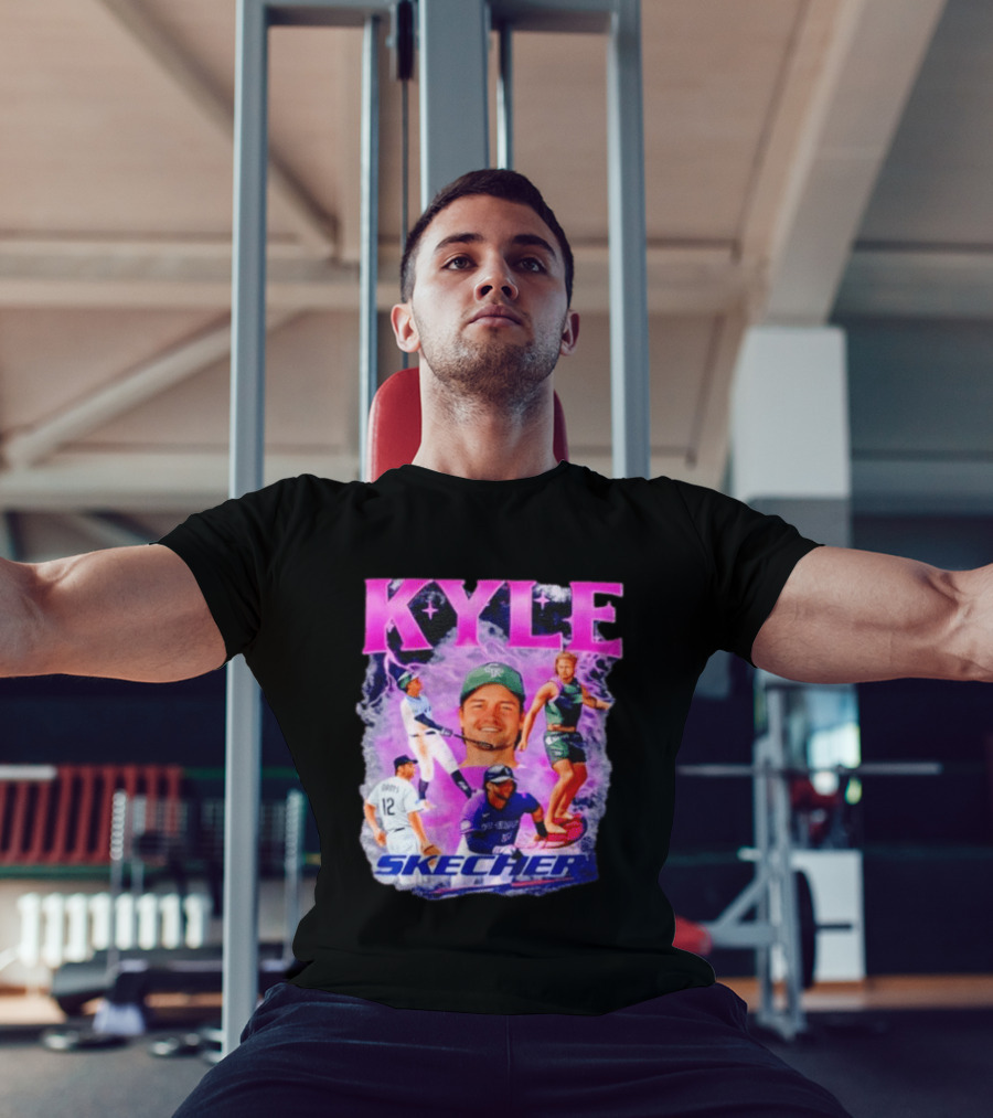 Kyle Groys Skecher Collage Baseball Dodgers > T-Shirt