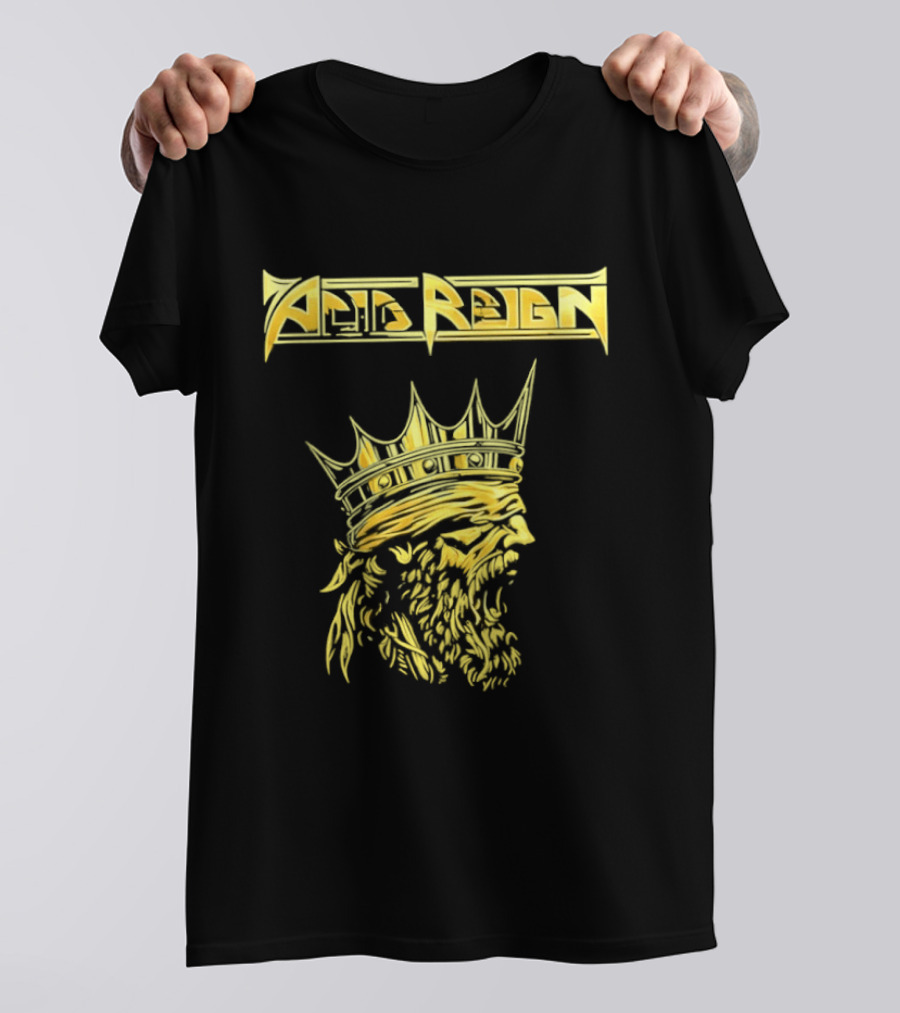 Acid Reign Golden King Thrash Metal Band T-Shirt