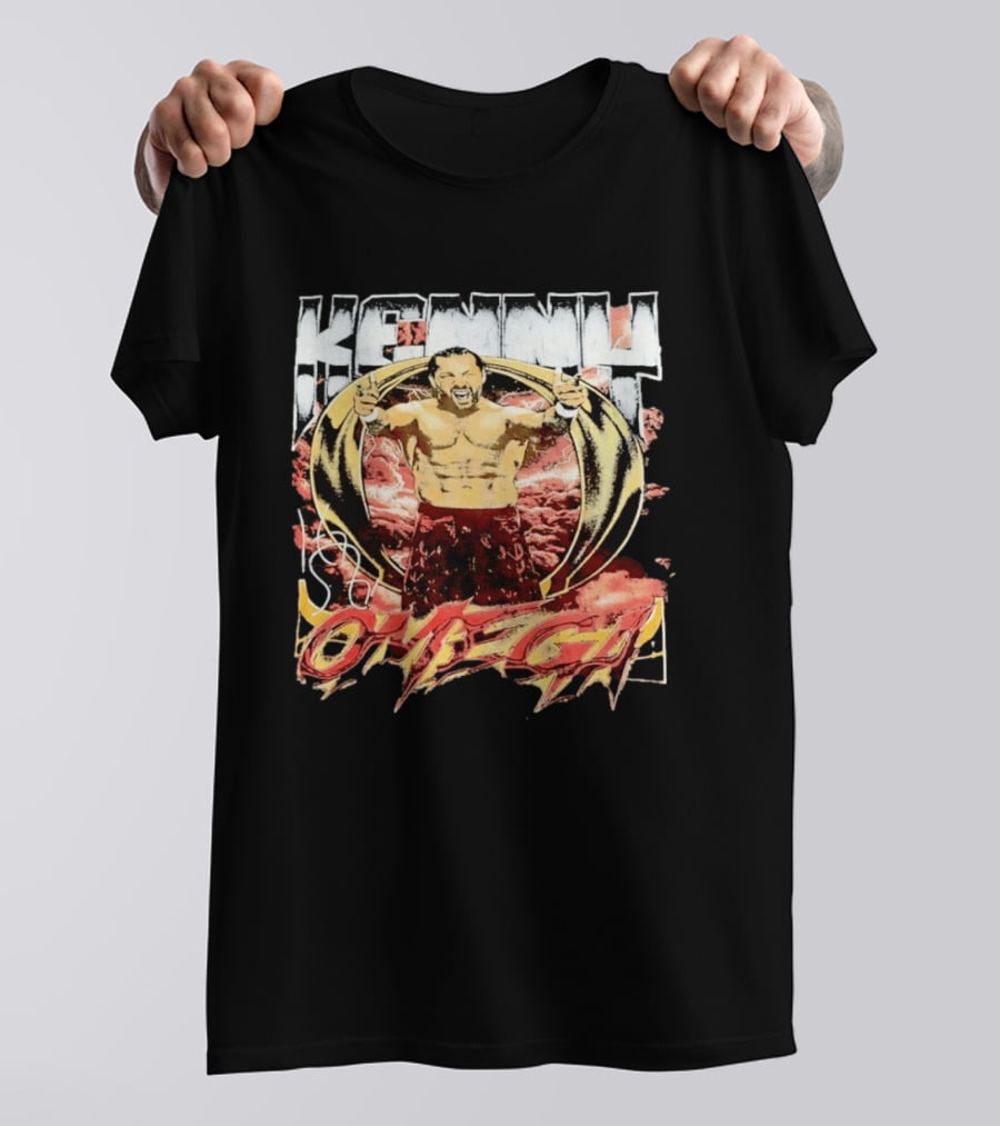 Kenny Omega AEW Wrestling Champion Dynamic Pose T-Shirt